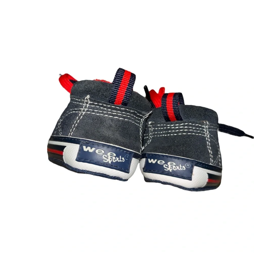 🌸Black  and Red Baby Walker Sneakers